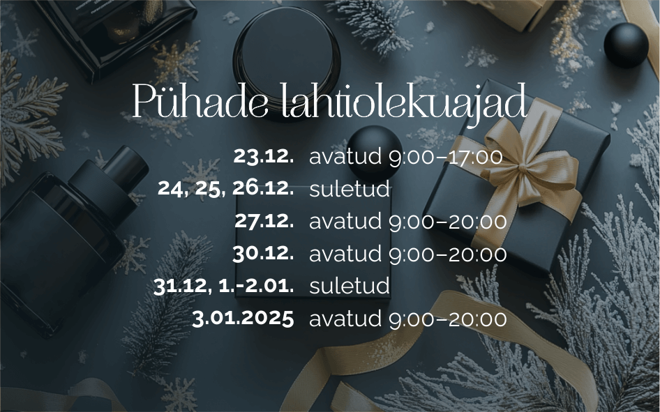 Pühade lahtiolekuajad